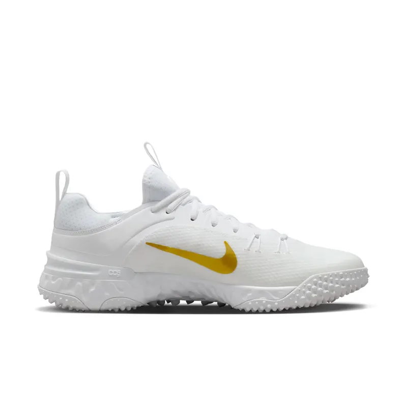 Nike Huarache 9 Elite TF Low LAX White Metallic Vivid Gold (FN0310-100)