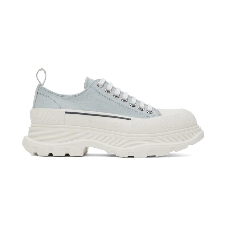 Alexander McQueen Blue Tread Slick Low Sneakers (705660W4V41)
