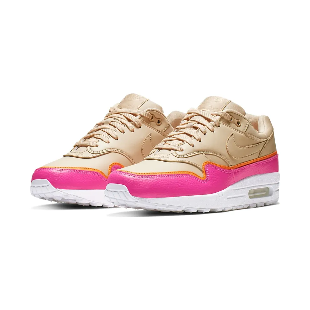 Nike Air Max 1 Liner Tan (W) Tan/Pink-Orange (881101-202)