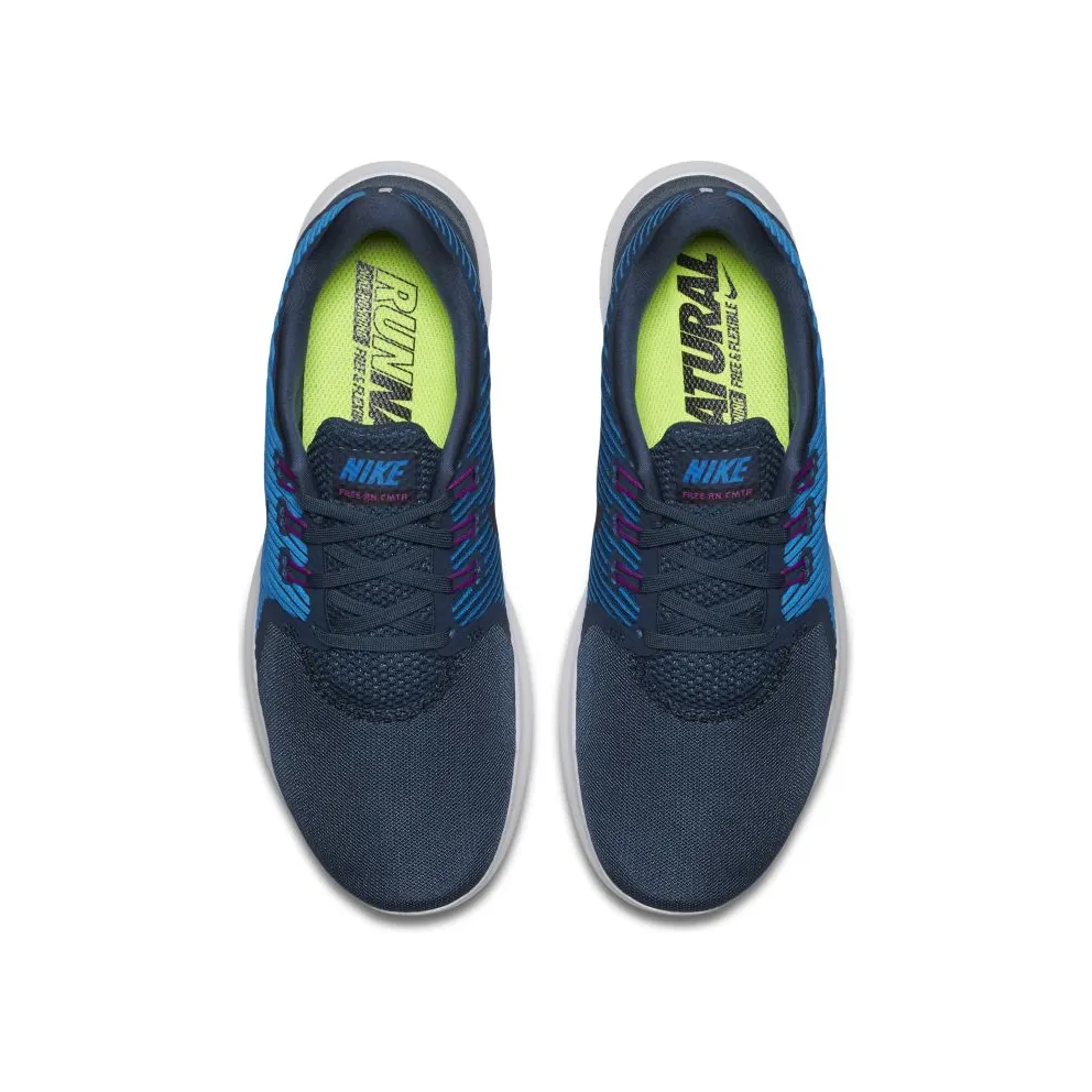 Nike Free Rn Cmtr Sqdrn Blue Dark Obsidian-Hrtg Cyn-Hy (W) (831511-400)