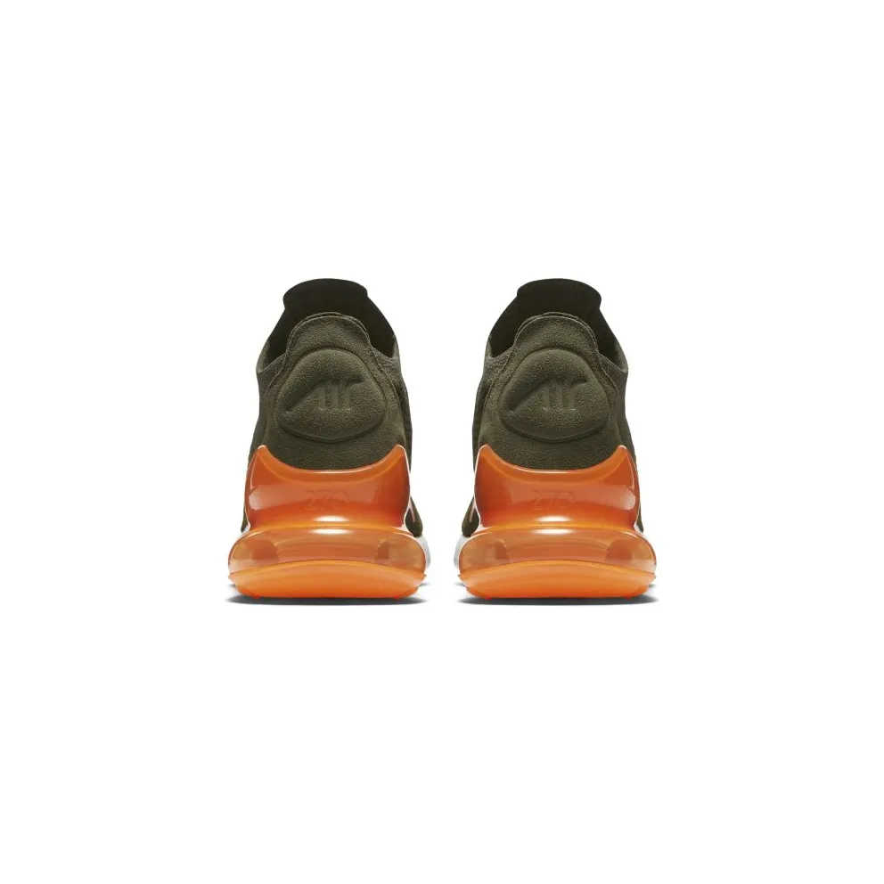 Nike Air Max 270 Flyknit Olive Flak Total Orange Olive Flak/Cargo Khaki-Total Orange-Black (AO1023-301)