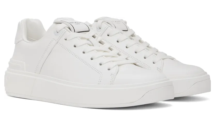 Balmain White B Court Sneakers (XN0VI690LVTR) (4)