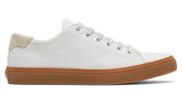 Saint Laurent White Larry Low-Top Sneakers (649261 1JZ13)