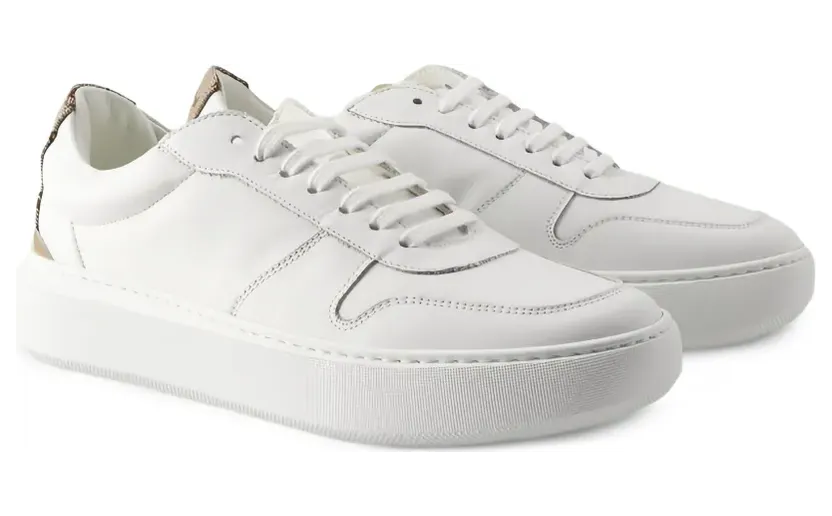 Herno leather panelled “White” (SH001DMSHOE61060)