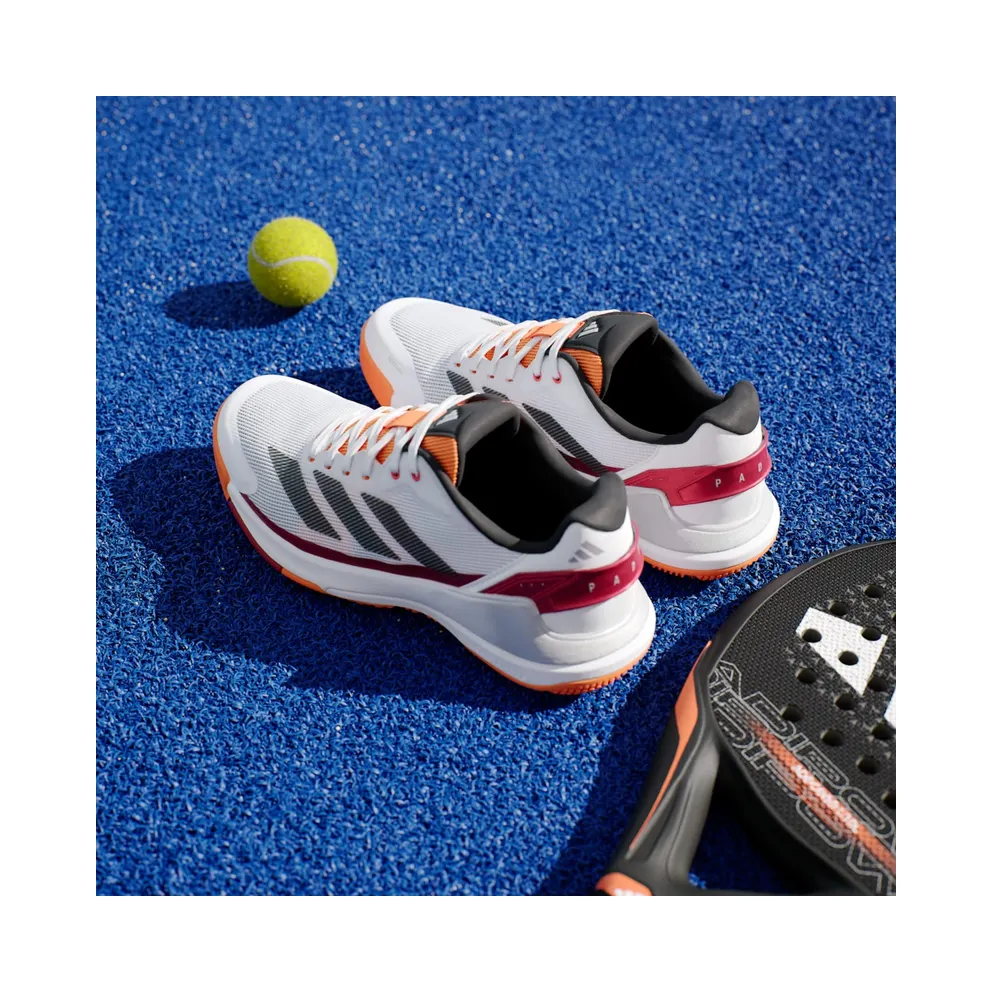 Adidas Crazyquick Padel Cloud White / Core Black / Lucid Orange (JR4647)