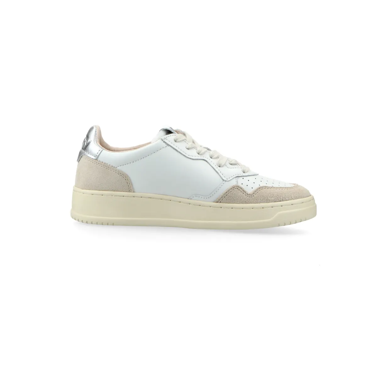 Autry Medalist Low W (leat / suede white / silver) – AULWLS74 (3)
