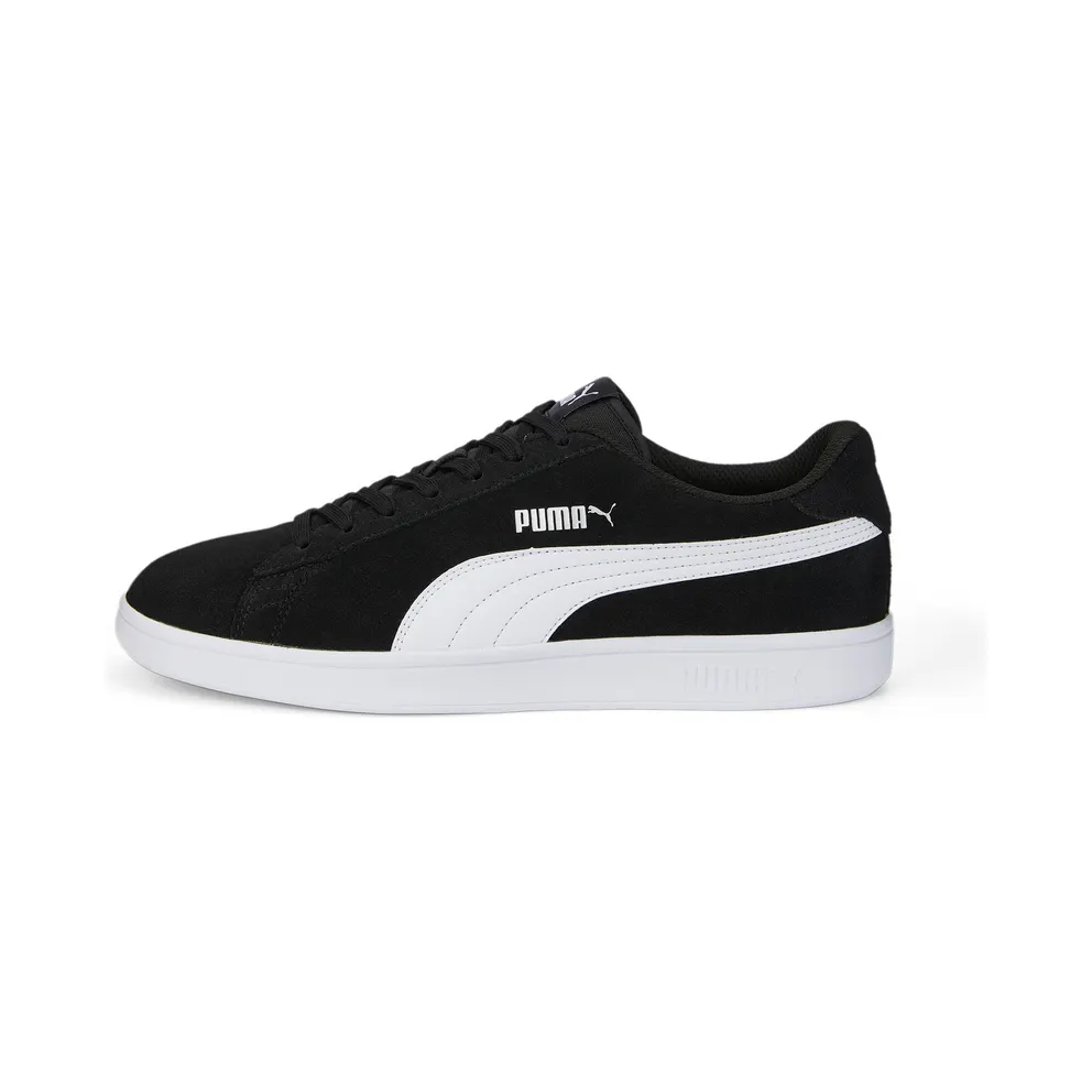 Puma Smash V2 brede White/Black (386436-01)