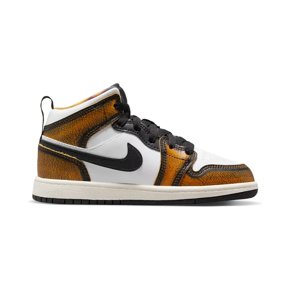 Jordan 1 Mid SE Orange Wear Away (DQ8419-071)