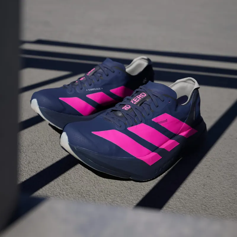 Adidas Adizero Adios Pro 4 Dark Blue / Shock Pink / Dash Grey (JR4946)