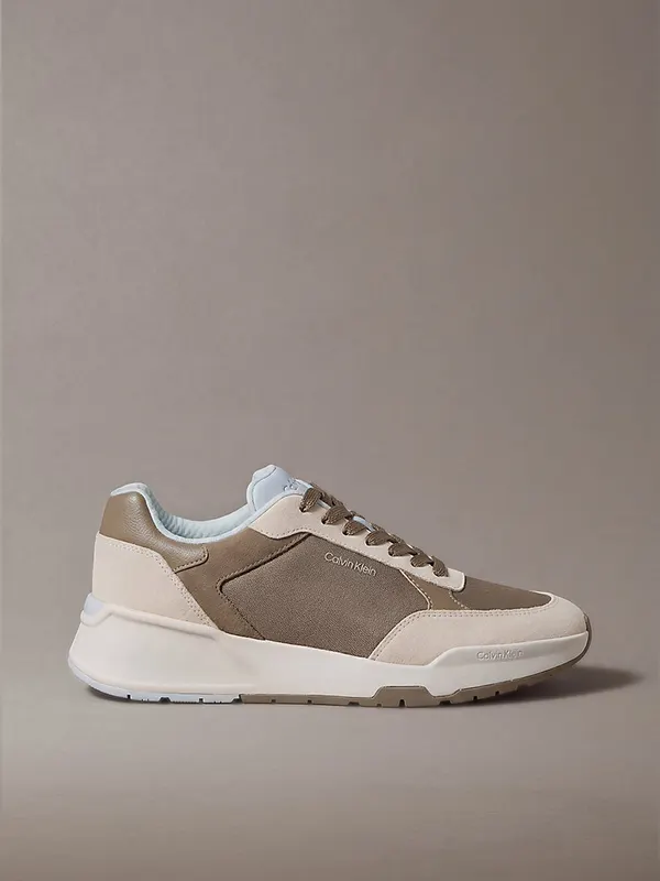 Calvin Klein Suède Chunky Dadsneakers “DESERT TAUPE/DK ECRU/PLAIN AIR” (HM0HM023080H3)