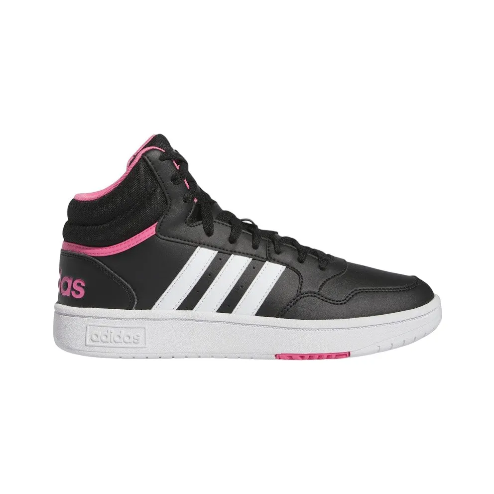 adidas Hoops 3.0 Mid Core Black Cloud White Pink Fusion (IG7896)