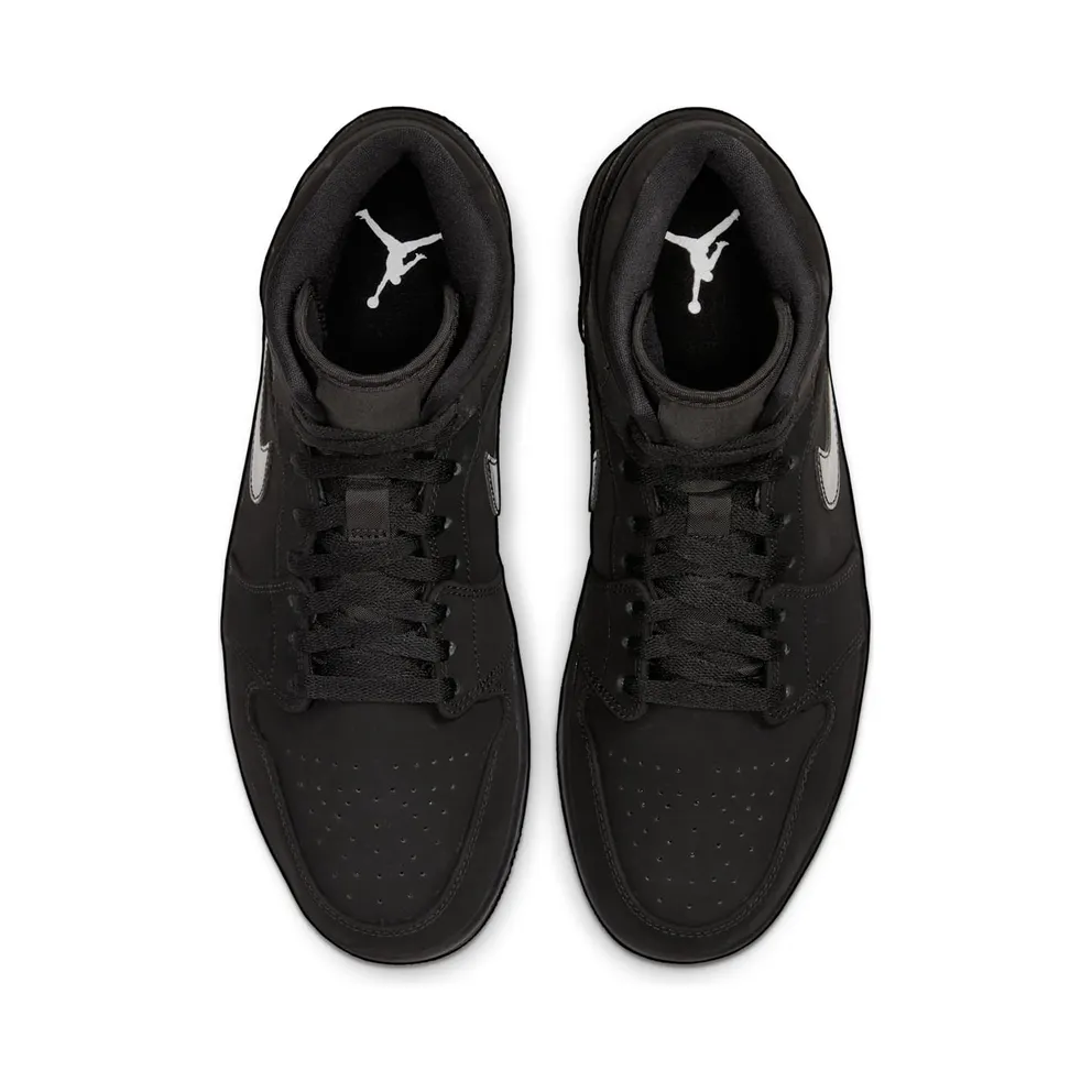Jordan 1 Mid Triple Black (2020) Black/Black (554724-056)