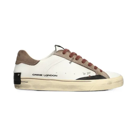 Crime London Deconstructed distressed-effect panelled “White” (10074AA9)