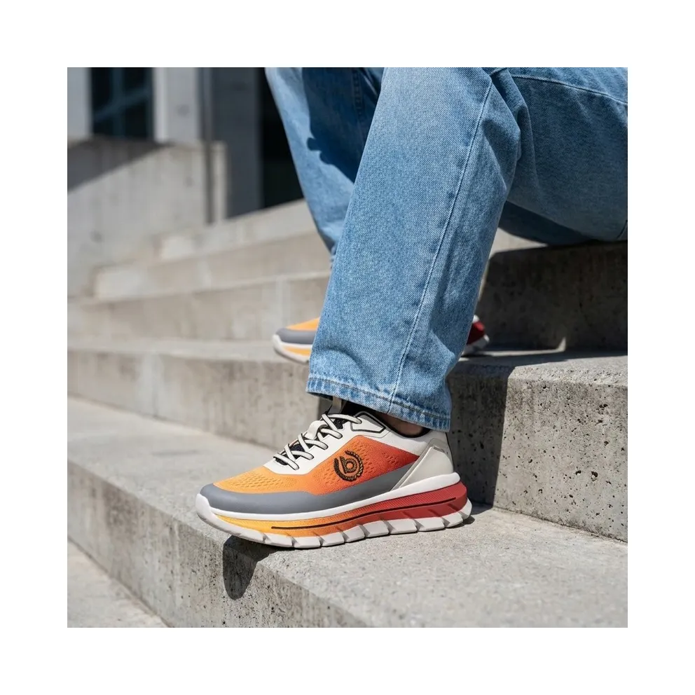 Bugatti sneaker Anthracite / Light Grey / Donkeroranje (341-AWS01-6900-8100)