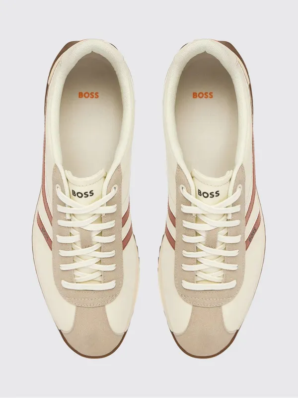 Boss Zayn Nylon and Polyester Sneakers Beige (50562818278) (3)