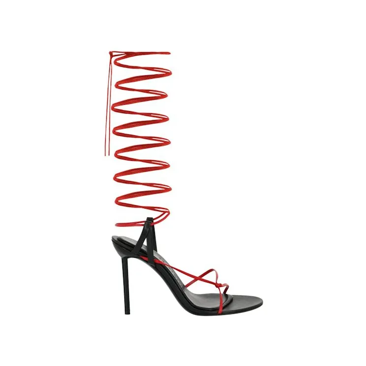 Ferragamo Azha X5 Wrap Tie Heels Black (01F124-760692-1C)
