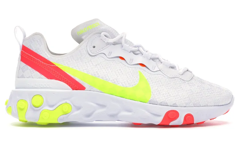 Nike React Element 55 White Crimson Volt (CJ0782-100)