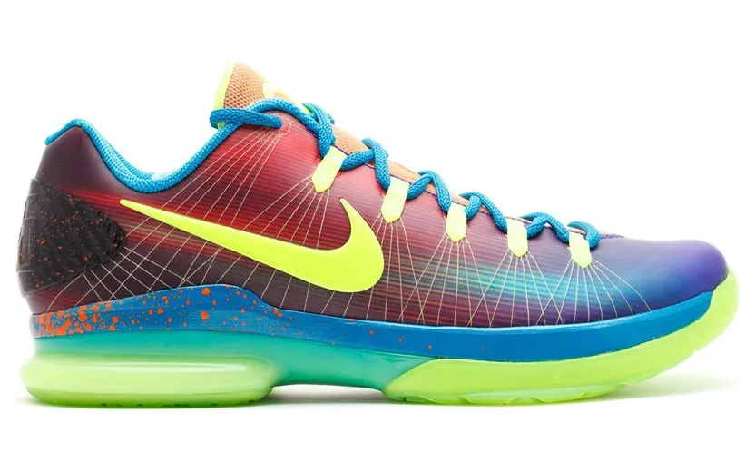 Nike KD 5 Elite ‘EYBL’ Multi-Color-Vlt-N Trq-Tl Orng (585386-900)
