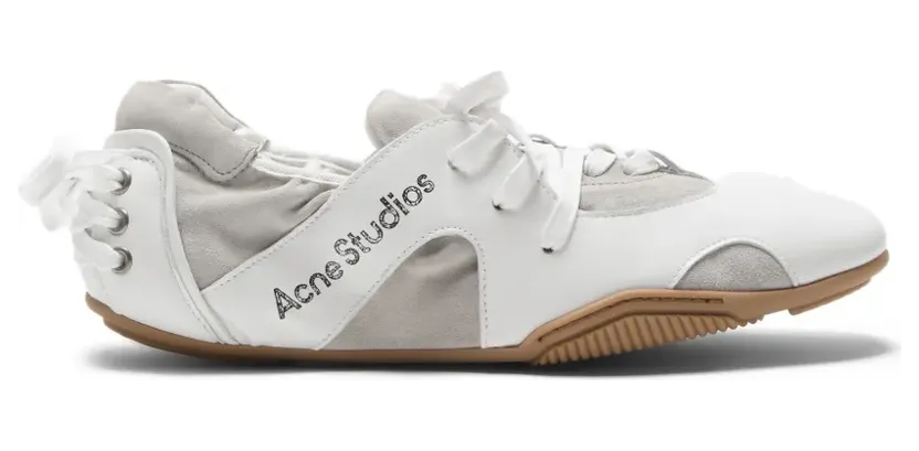 Acne Studios Sneakers met vlakken en uitgesneden details – Wit (BD0350PS26ANC)