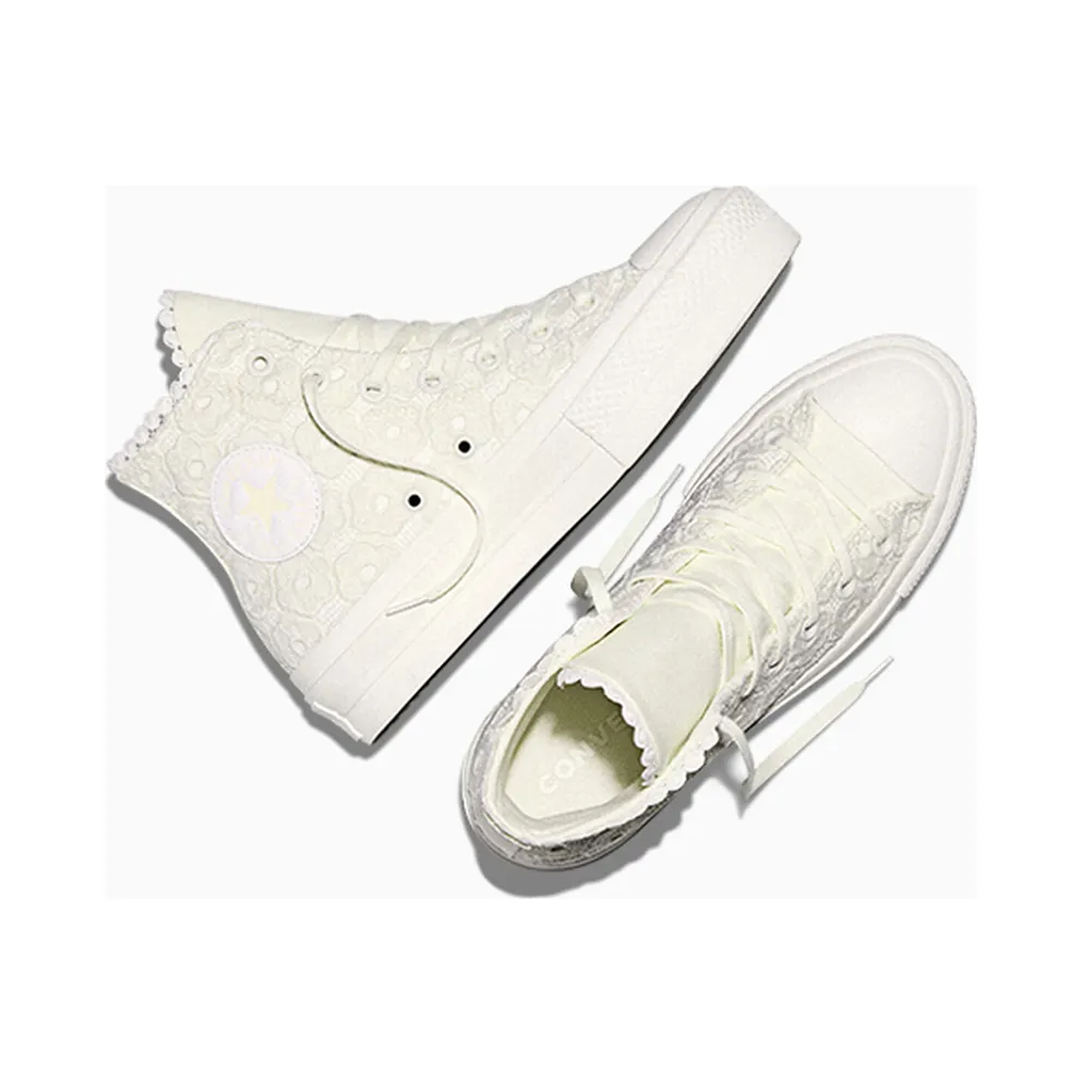 Converse Chuck Taylor All Star Lift Egret/ Egret/ Vintage White “Crochet” (A18888C)