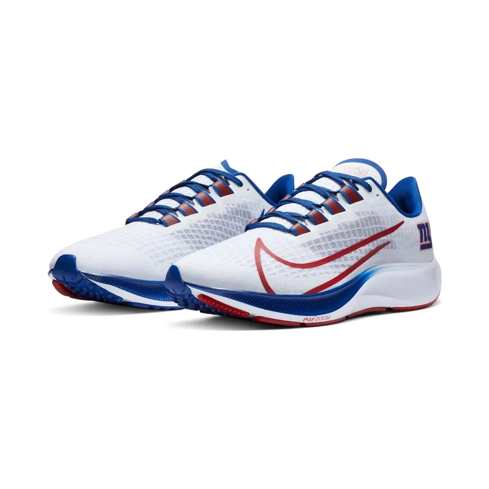 Nike Air Zoom Pegasus 37 New York Giants White/Pure Platinum-Rush Blue-Gym Red (CZ5452-100)