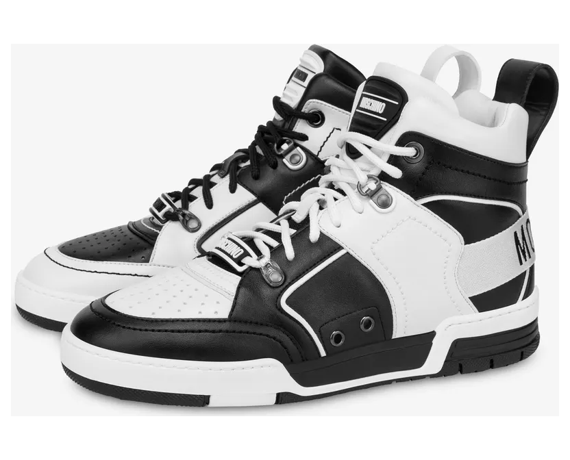 Moschino Asymmetrische Hohe Sneakers Streetball (POLMB15604G1GG4600B)