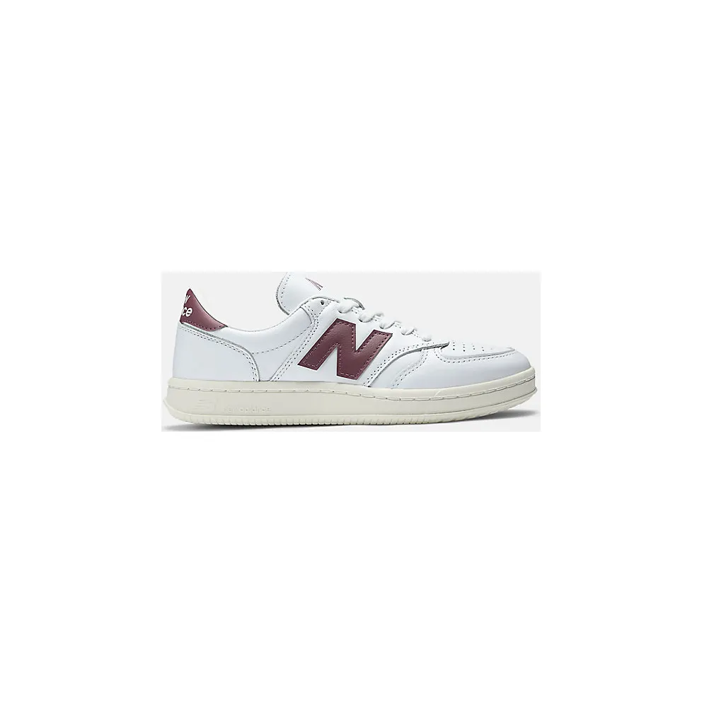NEW BALANCE T500 “White / Washed Burgundy” (CT500LPB)