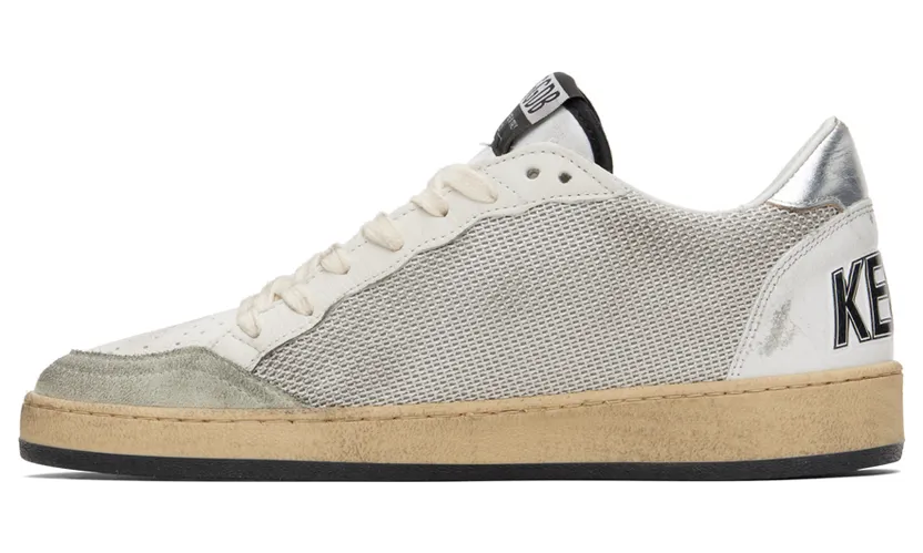 Golden Goose White & Gray Ball Star Sneakers (GMF00117.F003215.81780) (3)
