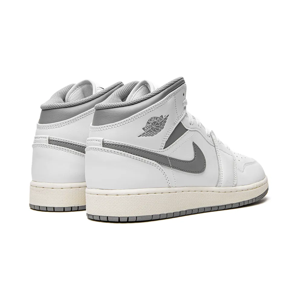 Air Jordan 1 Mid GS “Neutral Grey” (554725-135)