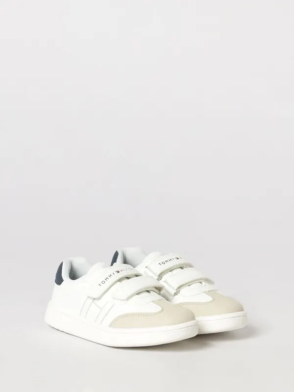 Tommy Hilfiger Boy’s Low-Top with Hook-and-Loop and Lace Closure White (X9343421269Y007)