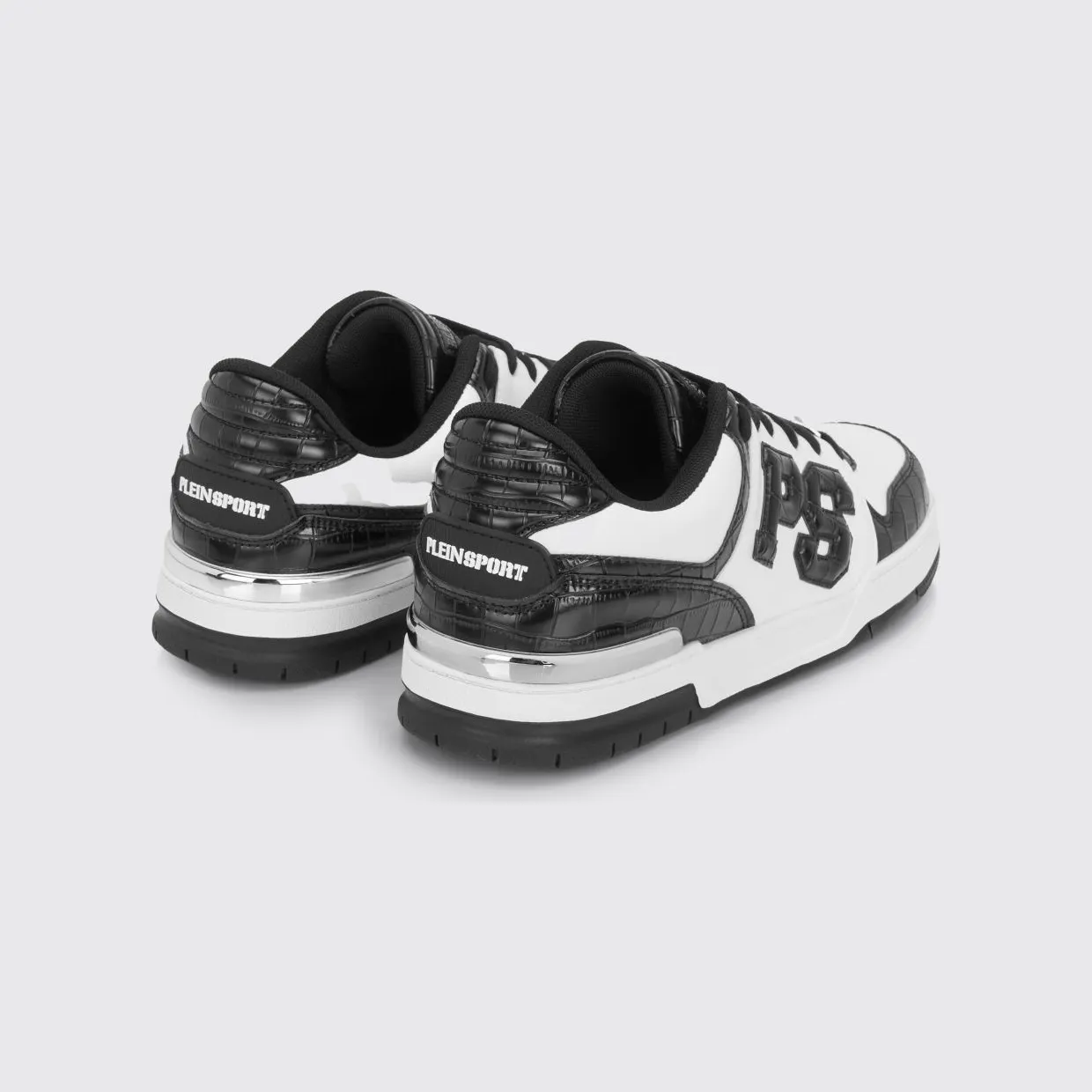 Plein Sport Crocodile Print Leather White 3 (SAFSUSC0934SLE004N0102) (2)