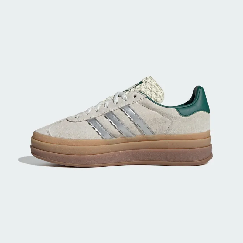 adidas Gazelle Bold Off White Collegiate Green (JI0328)