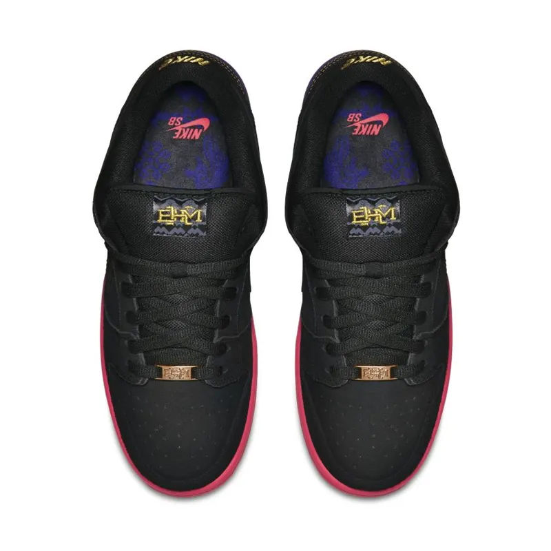 Nike Dunk SB Low BHM (2014) Black/Black-Purple Venom (504750-001)