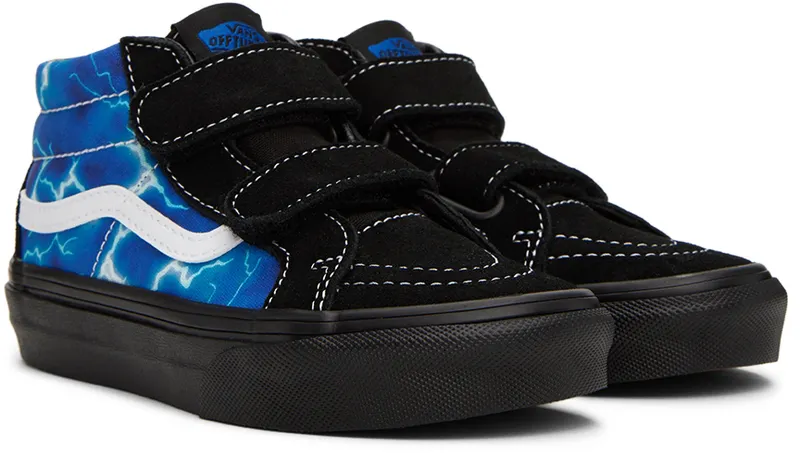 Vans Kids Black & Blue Sk8-Mid Reissue Little Kids (VN0A38HHY61)