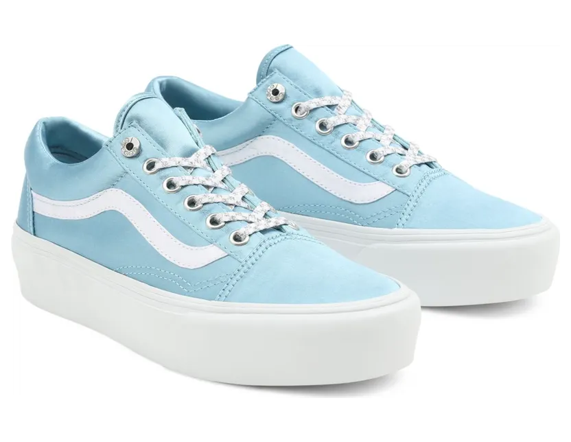VANS Sparkle Check Old Skool Platform Schoenen Blauw (VN0A5KRGA44)