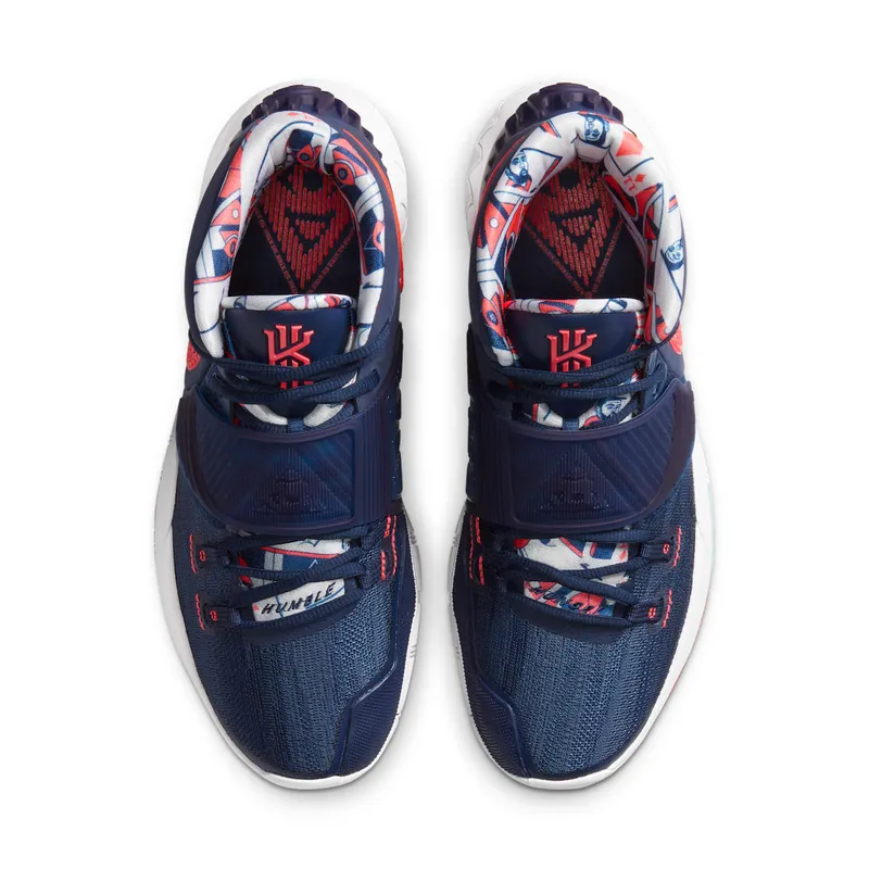 Nike Kyrie 6 USA Midnight Navy/White-Gym Red (BQ4630-402)