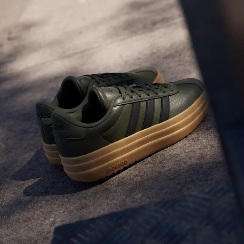 Adidas VL COURT BOLD-Shoes Olive Strata / Core Black / Gum (IH9138)