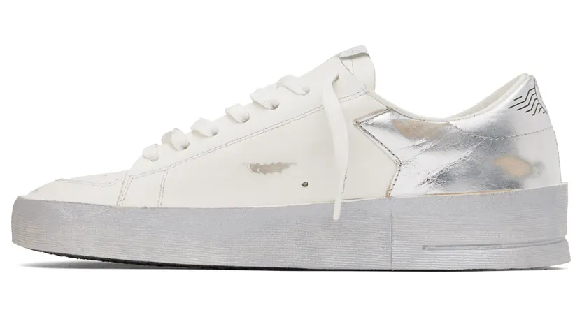 Golden Goose White & Silver Stardan Sneakers (GMF00128.F002187.80185) (3)