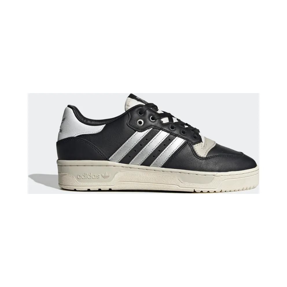 adidas Rivalry Low Consortium Schuh Core Black / Silver Metallic / Grey One (ID7389)
