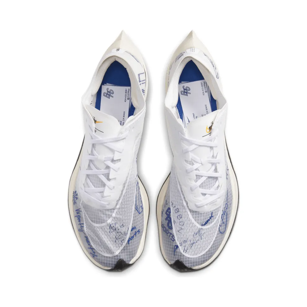 Nike ZoomX VaporFly Next% Blue Ribbon Sports White/Team Royal-Orange Peel-White (CU4844-100)