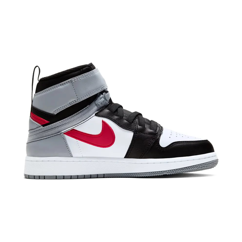 Jordan 1 Flyease Black Particle Grey Gym Red (GS) Black/White-Particle Grey-Gym Red (CT4897-002)