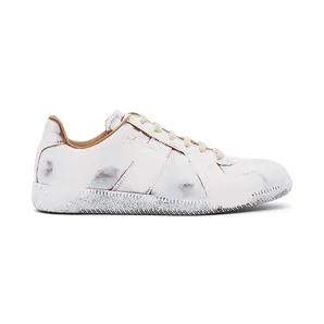 Maison Margiela Brown & White Paint Crack Replica Sneakers (S37WS0562 P3714 H8321)