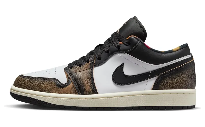 Air Jordan 1 Low SE Wear Away Yellow “Black / White / Sail / White Onyx” (DQ8422-001)