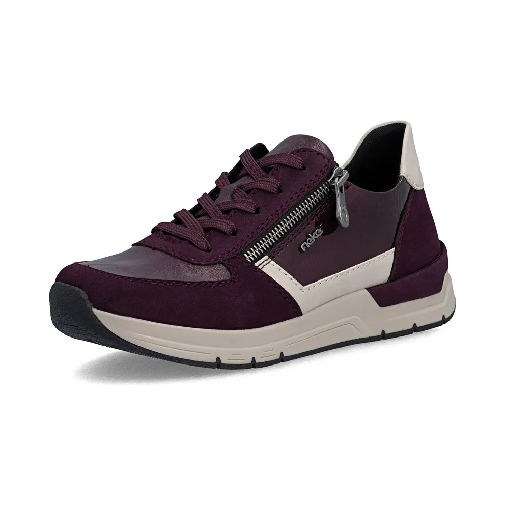 Rieker sneaker Stone grey / Bourgogne (2306403)