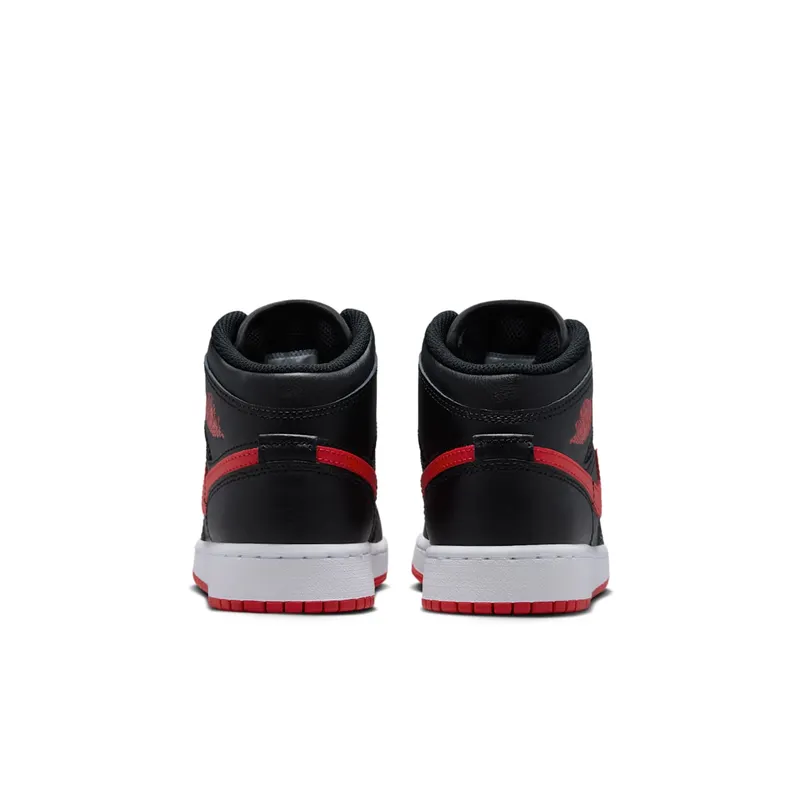 Air Jordan 1 Mid GS “Black / White / University Red” (DQ8423-005)