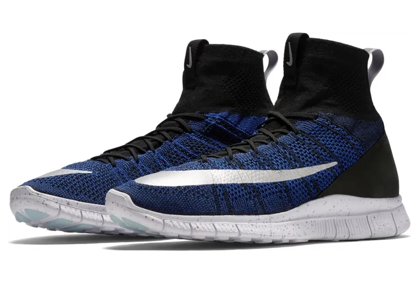 Nike Free Flyknit Mercurial Black Racer Blue (836126-041)