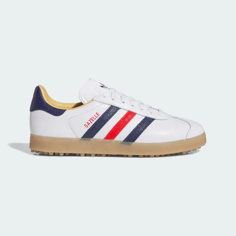 Adidas Gazelle Spikeless Golf “White / Dark Blue” (JP7705)