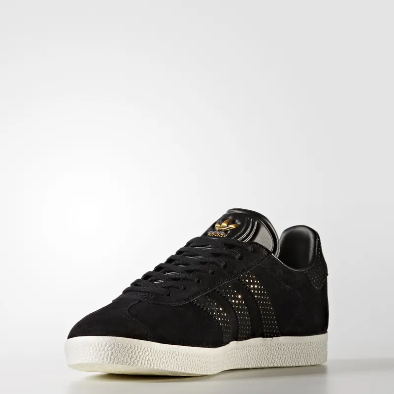 adidas Gazelle Core Black Gold Metallic (W) Core Black/Core Black/Gold Metallic (BY9364)