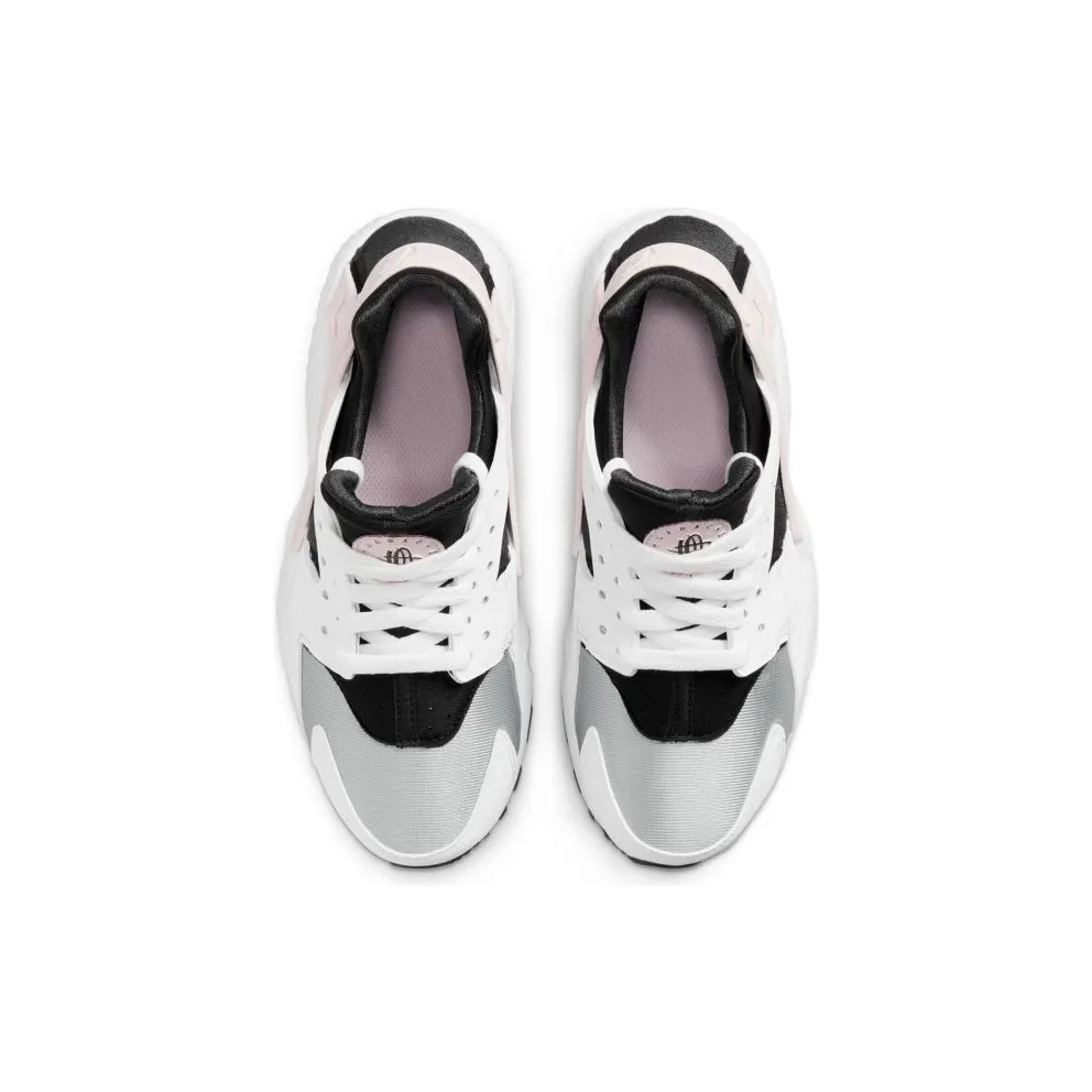 Nike Huarache Run “White / Grey Fog / Off-Noir / Pink Foam” (654275-115)