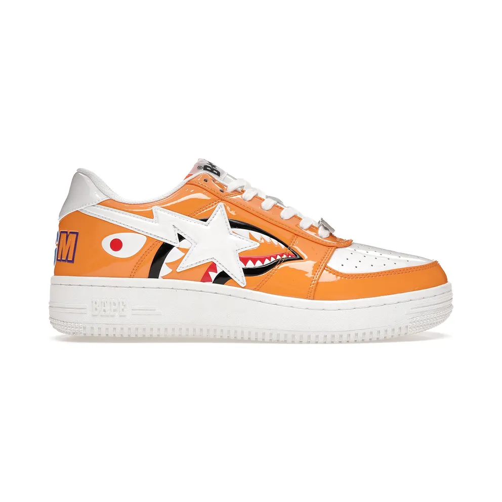 A Bathing Ape Bapesta Low Color Block Shark Orange (1G80191009)
